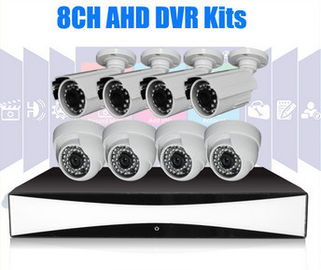 8Channel Full HD DVR CCTV Kit 1280 x 720 1 Megapixel Kamery CCTV