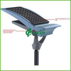 3M Pole 5W Solar Panel Światła uliczne słoneczne ogrodowe Lampy z hartowanego szkła Klosz