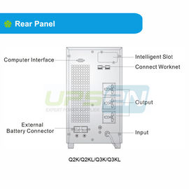 Jednofazowe 2KVA High Frequency Online UPS z podwójną konwersją online Prawdziwa Ups