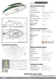 Parking 35W High Power LED Uliczne Ra 75, 100v 120v 230v
