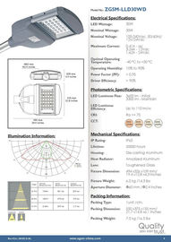Efektywne 35W High Power LED Uliczne RoHS Z 50000hrs Longlife